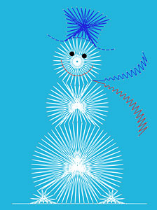 Snowman pattern added at String Art Fun website