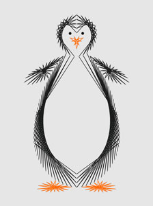Penguin pattern at String Art Fun website