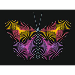 String Art Butterfly Pattern