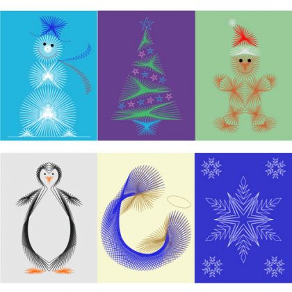 String Art pack 6 Christmas