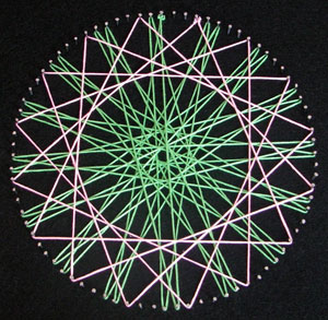 Work the second layer in a different colour.