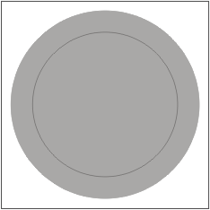 Lay the plate on the paper and centre it by eye.